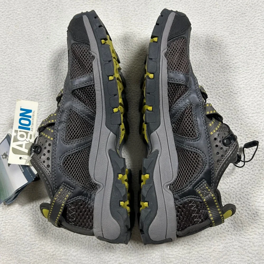 Salomon Techamphibian Water Shoes Mens 9.5 Grey Green Outdoor Hiking Sandals